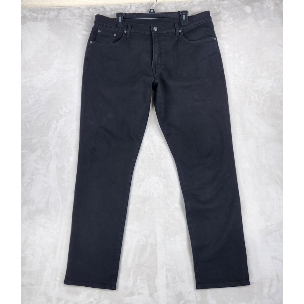 Citizens Of Humanity Jeans Mens 38x34 Black Gage Cashmere Blend Regular Straight